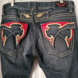 Robin's Jean Men's Jeans Red Flap Pocket size 36